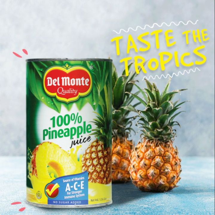 Pineapple Juice, 100% Fruit Juice with Added Vitamin C, 1.36 liter