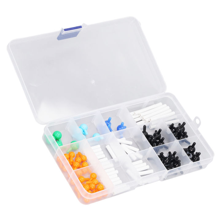 WGFOIP Chemistry Molecular Model Kit, Vibrant Color 3D Educational Micro Molecular Structures Model With Storage Box For Student Teacher Learning