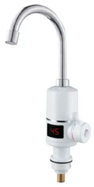 Instant Electric heater Hot Water Tap, tankless geyser heating tab, bathroom tub with digital temperature display and shower head. Auto Switch for Kitchen and bathroom.