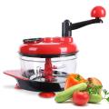 Manual Handy Chopper with sharp blades use for chopping vegetables, fruits, meats and salad. 
