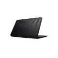 Universal Laptop Back Skin Carbon Fiber Texture - Black. 