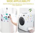 Fridge Dust Cover Waterproof Refrigerator Dustproof Cover with 6 Pocket Household Freezer Top Hanging Bag Fridge Storage Bag Organizer. 