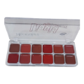 12 SHADES MATTE CREAM LIPSTICK PALETTE WITH MIRROR. 