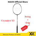 MAXX Badminton Racket -CRYSTALYST X3  (FREE String + Grip ). 