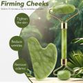 Face Beauty Tools - 3 In 1 Facial Lifting Device Neck Eye Massage - Tightening Device Skin Care Tool - Face Slimming Tool Trainer Face Exerciser - Jade Roller and Gua Sha Set - Natural Jade Stone Face Roller - Face Lifting Massager Double Chin Remover. 