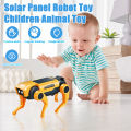 Mechanical Animal Toy Interactive Solar Robot Dog Toy Educational Stem Cat Toy for Kids Electric Walking Mechanical Animal Assembly Toy Gift for Boys Girls Solar-powered Robot Dog. 