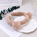 Cartoon Sweet Cute Plush Bear Ears White Coffee Color Girls Headband/ Loved Bear Ears Styling Fluffy Plush Wash Face Head Hoop. 