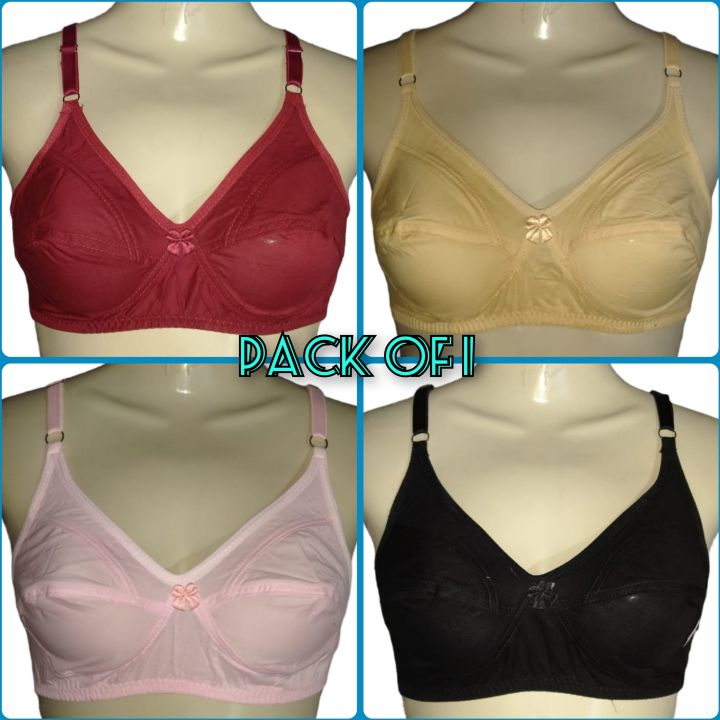 Soft Lawn Bra For Summer (Assorted Colors), Super Soft Brazier Blouse Best Quality Non Paded Bra For Women