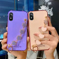 Phone case VIVO Y91D Soft Case Transparent Plating Electroplating Shiny Cases + Love Bracelet For VIVO Y91D Cover. 