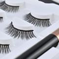 Magnetic Eyelashes Set With 3 Magnetic Lashes With Waterproof Magnetic Eyeliner & Applicator Eyelashes Extension kit. 