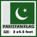 Pakistan National Flag  Size 3 x 4.5 feet. 