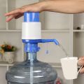Hand Press Pump For Bottled Water - White & Blue. 