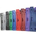 Pack of 50 (Pcs) Diamond ID Jacket Blue Card Holder – Durable Plastic Badge Holders with Thumb Grip & Clip (10 x 7.5 cm). 