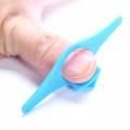 Multi-function Plastic Thumb Book Page Holder and Bookmark - Blue. 