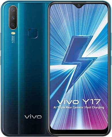 [Official PTA Approved] Vivo Y17 - 6.35 Inches HD+ Display - Dual Sim - 8GB RAM - 256GB ROM (128GB Usable + 128GB System Reserved) - 18w Dual Engine Fast Charging - Fingerprint Seneor (Phone with Box, Imported, Mix Color)