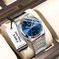 POEDAGAR Men's Fashion Ultra Thin Metal Wristwatch | New Luxury Calendar Business Watch with Waterproof Night Light Quartz Watches. 