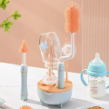 5-in-1 Water Bottle Cleaner Brush Set - Multi-Function Scrub Brushes For Baby Bottle, Nipples, and More - Can Generate Foam for Better Cleaning. 
