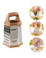 Stainless steel Kaddu kash 6 side Grater for vegetable cheese and fruits. 