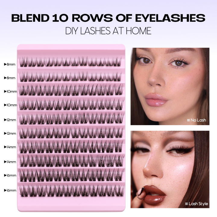 DIY%20Eyelash%20Extension%20Kit,%20Lash%20Cluster%20Kit%20With%20Waterproof%20Strong%20Hold%20Eyelash%20Bond,%20Eyelash%20Remover%20and%20Tweezer%20(200%20clusters)%20-%20Image%202