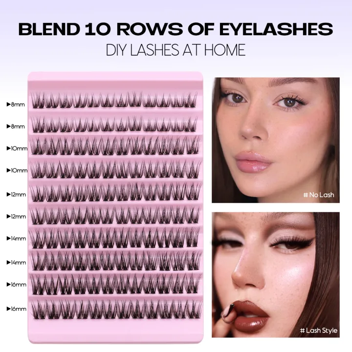 DIY%20Eyelash%20Extension%20Kit,%20Lash%20Cluster%20Kit%20With%20Waterproof%20Strong%20Hold%20Eyelash%20Bond,%20Eyelash%20Remover%20and%20Tweezer%20(200%20clusters)%20-%20Image%202