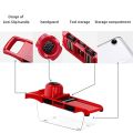 Vegetable Chopper Mandoline Slicer,6 in 1 Mandoline Slicer Cutter and Grater with Hand Protector, Interchangeable Blades - for Cutting Onions, Potatoes, Carrots and Other Fruits. 