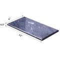 Natural Marble Tray for Bathroom, Vanity, Dresser, Counter or Home Decor, Noble Decorative Tray for Candles, Perfumes, Jewelry, Plants, Jet Black Marble,. 