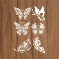 6 Different butterflly reusable stencil for wall decoration, Furniture , Canvas DIY Home decoration by imart Stencils. 
