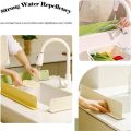 Silicone Sink Splash Guard for Kitchen and Bathroom, Anti-Spill Faucet Splash Stopper, Kitchen Sink Splash Guard, Flexible Oil-Proof Water Baffle Plate with Strong Suction Cups. 