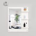 Unique Wooden Wall Mounted Dressing Mirror for Wall Decor Dressing Wall Mirror with Shelves by Home Décor Decorative. 