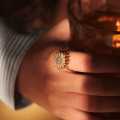 Trendy Sunflower Fidget Ring for Women  Open Adjustable Spining Ring. 