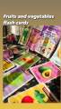 Fruit and Vegetable Jumbo Flash Cards for Kids Size 7 X 5 Inches. 