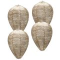 4PCS Wasp Nest,Decoy Hang  Wasp Nest Paper Decoy Safe  Trap Effective Eco Friendly Paper Wasp Nest for Garden. 