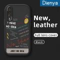 dienya For Huawei P20 Pro Case Fashion Cool Words Thin New Design Leather Soft Back Cover Camera Protection Cases Shockproof Casing. 