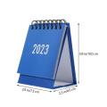 Calendar Desk 2023 Small 2022 Standing Desktop Mini Office Monthly Table Calendars Stand Month Portable Up Calendar Office Decor. 