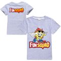 New Boys Kawaii Fun Squad Gaming Cotton Printing T-shirts Cartoon Short-sleeved Girls T-shirt Summer Casual All-match Tops. 