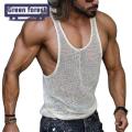 Green forest Men Vest sleeveless Relaxed Fit Knitting Vest. 