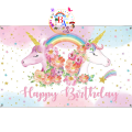 Unicorn Fancy Backdrop Unicorn Theme Fancy Panaflex Unicorn Birthday Party Banner Code 8. 