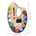 Water colors / China Water Color / Water paints 12 color with Paint Brush Art # B01 (3 Pcs). 