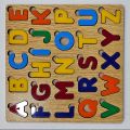 ABC| Puzzle Board Wooden And acrylic ABCD Early Childhood English learning Educational Toy | Colorful Preschool 3D Board | Learning Cognition Letters | Early Development Toy. 