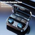 High Quality DAMIX M10 TWS Earbuds Bluetooth 5.3 Earphones IPX7 Waterproof with powerbank case. 
