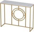 Circle Center Console Table - Entryway, Hallway, and Coffee Sofa Side Table for Small Spaces and Narrow Areas. 