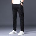Black Cotton Jeans Pant for Men. 