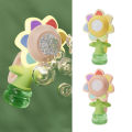 PinShang Sunflower Bubble Machine With Colorful Lights Seven Color Flower Rockable Automatic Bubble Blower Maker Toys Gifts For Kids. 