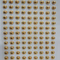 Beads Stickers Sheet Golden and Silver Size : 6 mm Diameter 135 Pieces. 