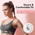 CASCHO Wireless Earbuds, Bluetooth 5.3 Headphones, 60Hrs Playback HD Stereo Audio LED Display, Over-Ear IPX7 Waterproof Earphones with Earhooks, Built-in Mic (Rose Gold). 