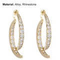 Dangle Earrings Front Back Wear Elegant Sparkling Drop Earrings. 