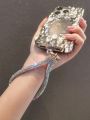 Light Luxury Rhinestone Cell Phone charm Lanyard Wrist Strap Keychain Removable Mobile Phone Case Lanyards Anti-lost chain rope. 