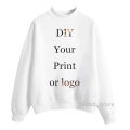 Sudadera Mujer 2021 Custom Hoodies DIY Sweatshirts White Pink Hoodie Warm Customized Hoody Pullover Personalized Sweat femme. 