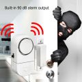 Independent Wood Door Alarm Sensor Window Detector With 80Db Buzzer Burglar Security Alarm System LR44 button Battery. 