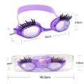 PC Children Eyelash Swimming Goggles New Anti-fog Waterproof Eyelash Goggles Silicone HD Swimming Goggles. 